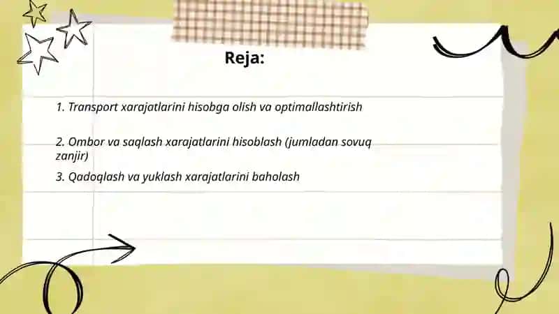 Qishloq xo'jaligi ishlab chiqarishida logistik xarajatlarni hisobga olish 2