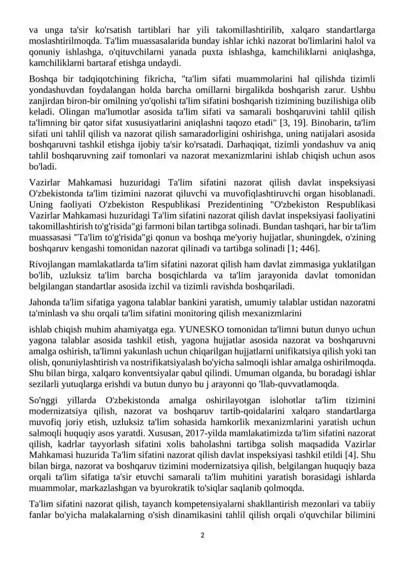 Ta'lim tizimini boshqarish 2