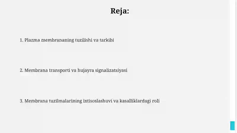 Plazmalemma va biologik mebranalar tuzilishi 2