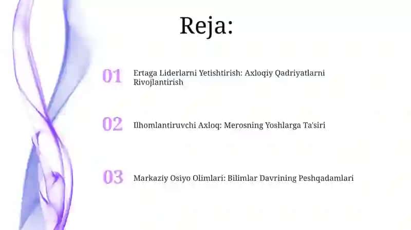 Yuksak ma'naviyatli yoshlarni tarbiyalashda O'rta Osiyo allomalari ilmiy merosining o'rni 2