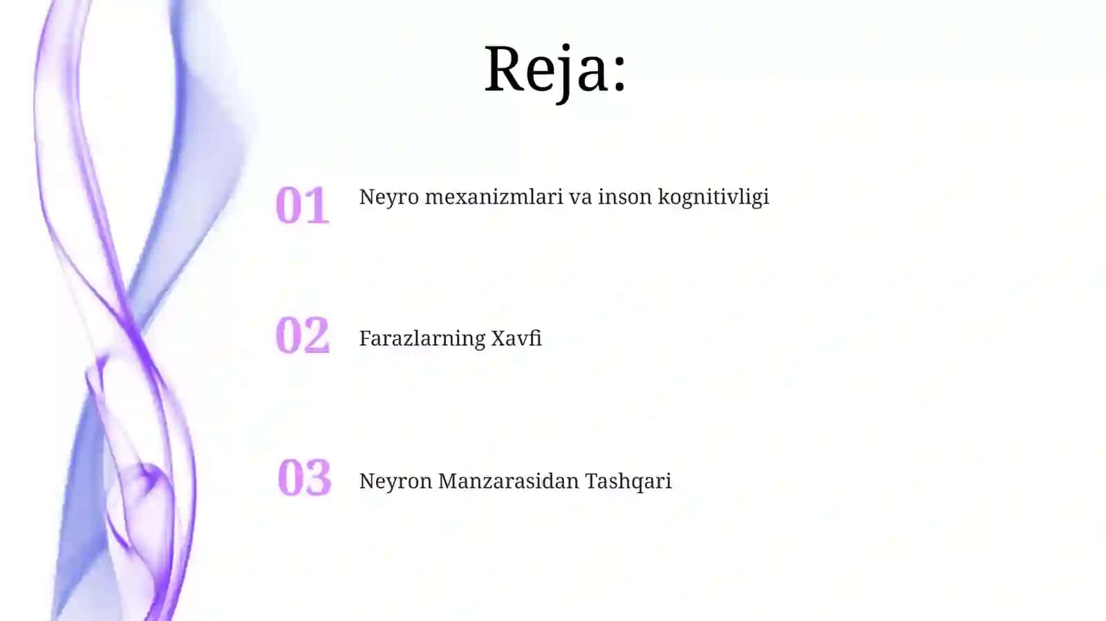 Neyro mexanizmlari va inson kognitivligi 2