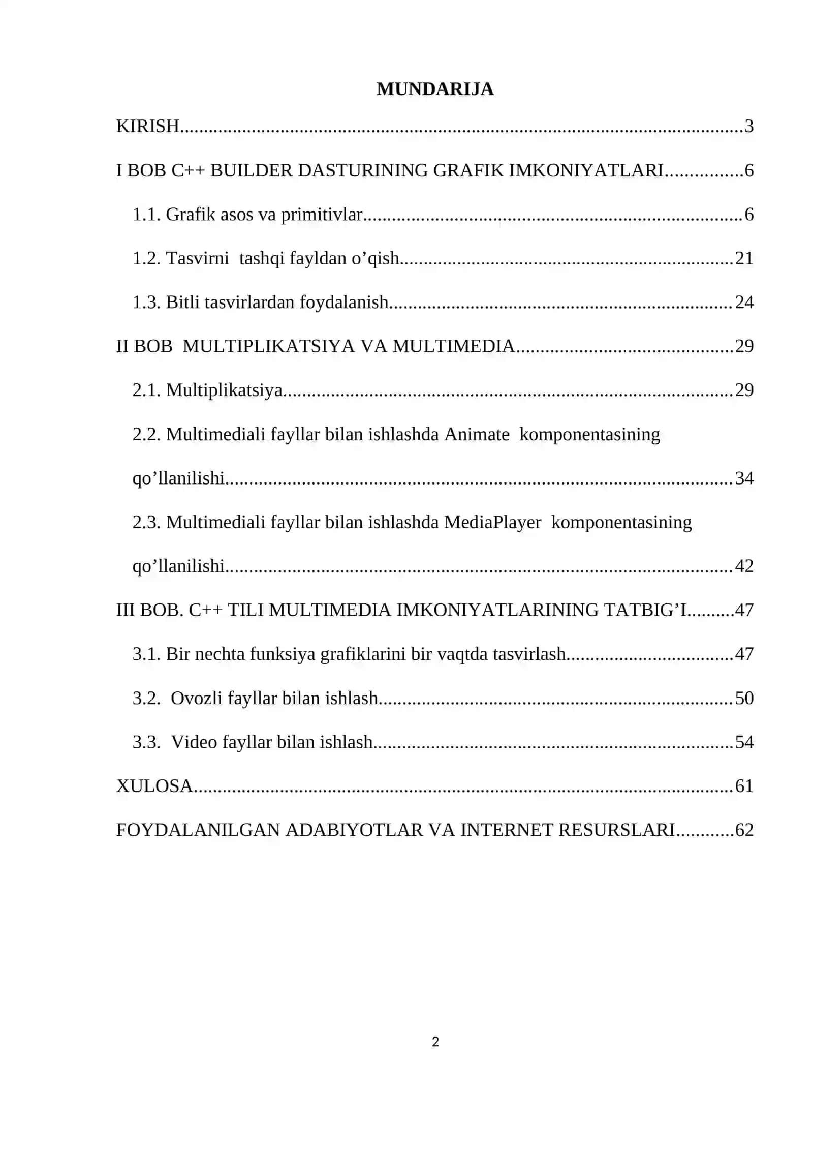 C++ tilining multimedia imkoniyatlaridan foydalanish 2