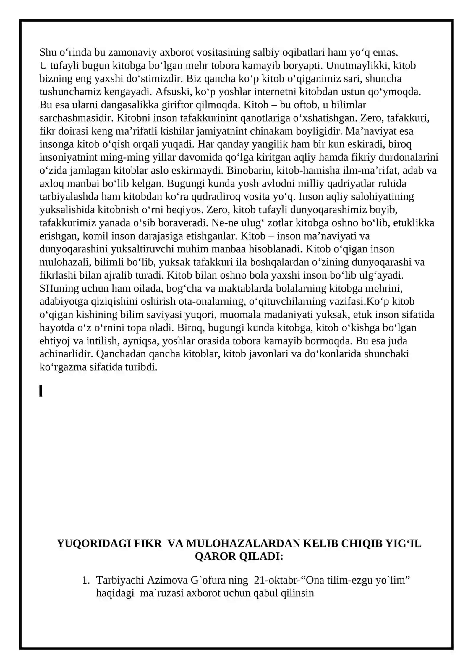 "MING BIR HAZINA" 2