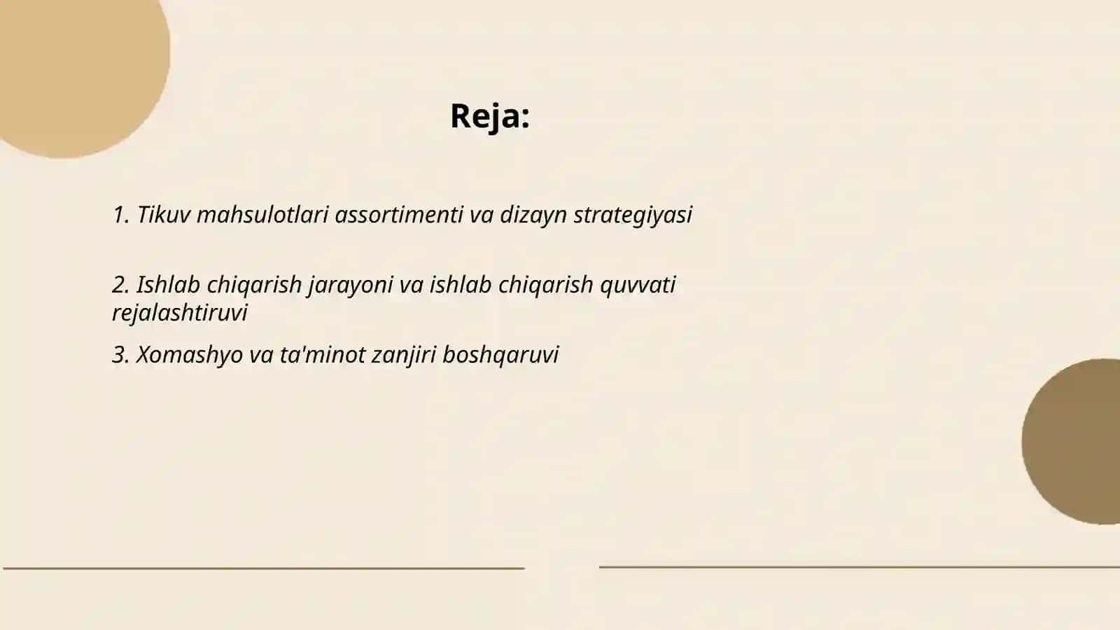 Tikuv mahsulotlari assortimenti va dizayn strategiyasi 2