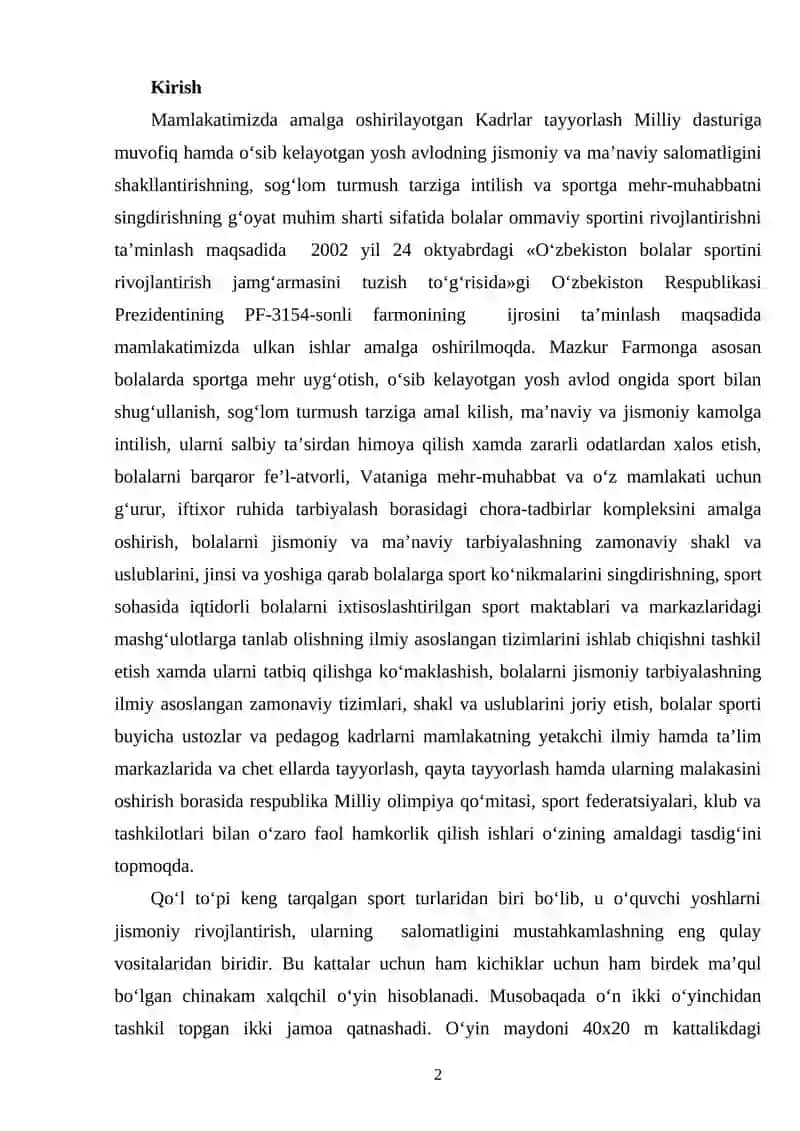 Mamlakatimizda amalga oshirilayotgan Kadrlar tayyorlash Milliy dasturi 2