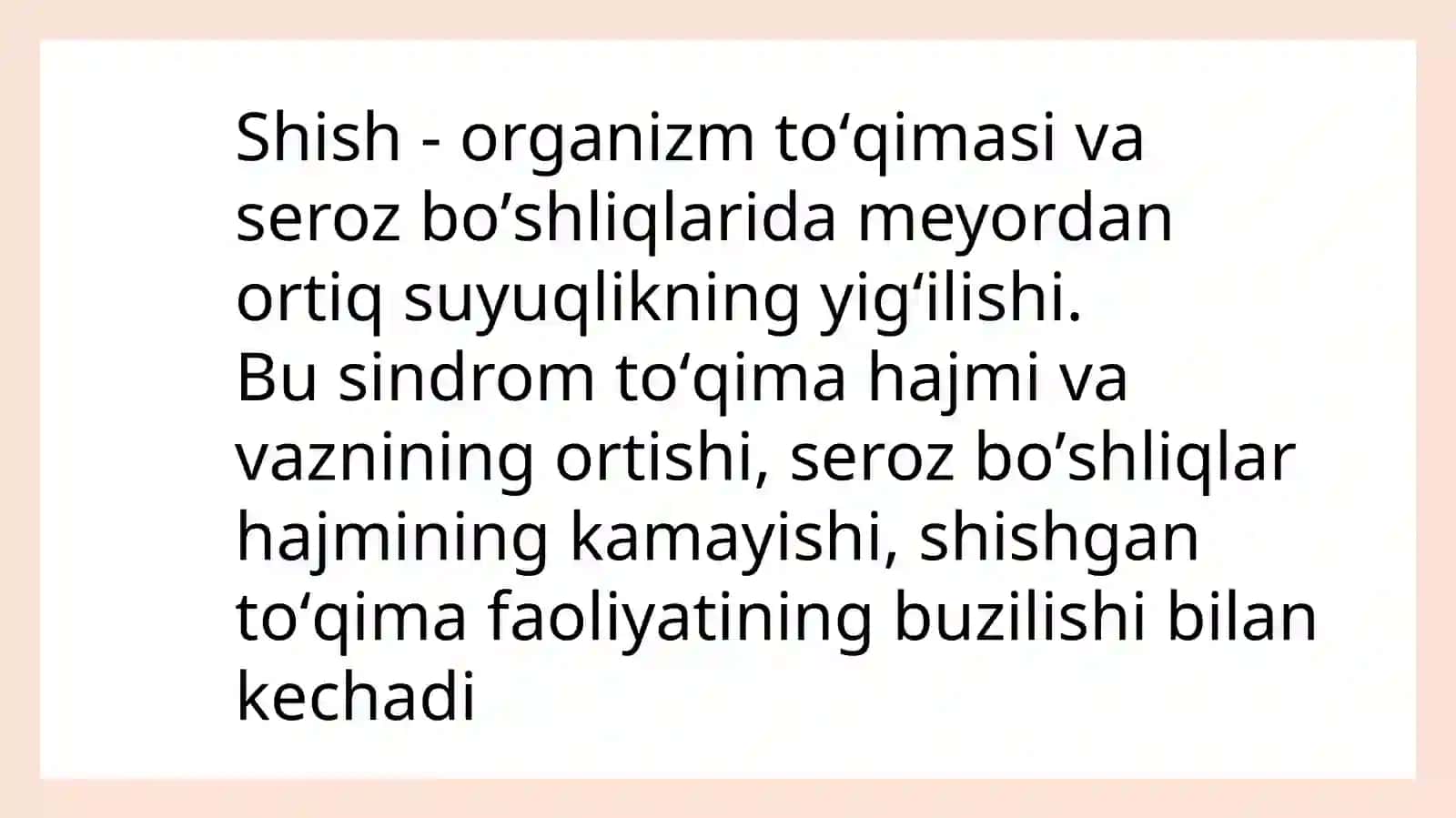 Shish sindromi 2