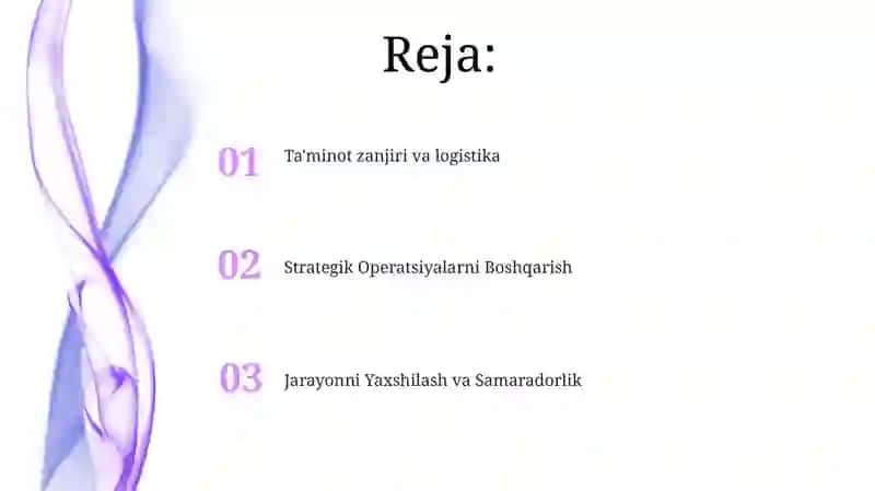 Operatsion menejment fanining predmeti va mohiyati 2