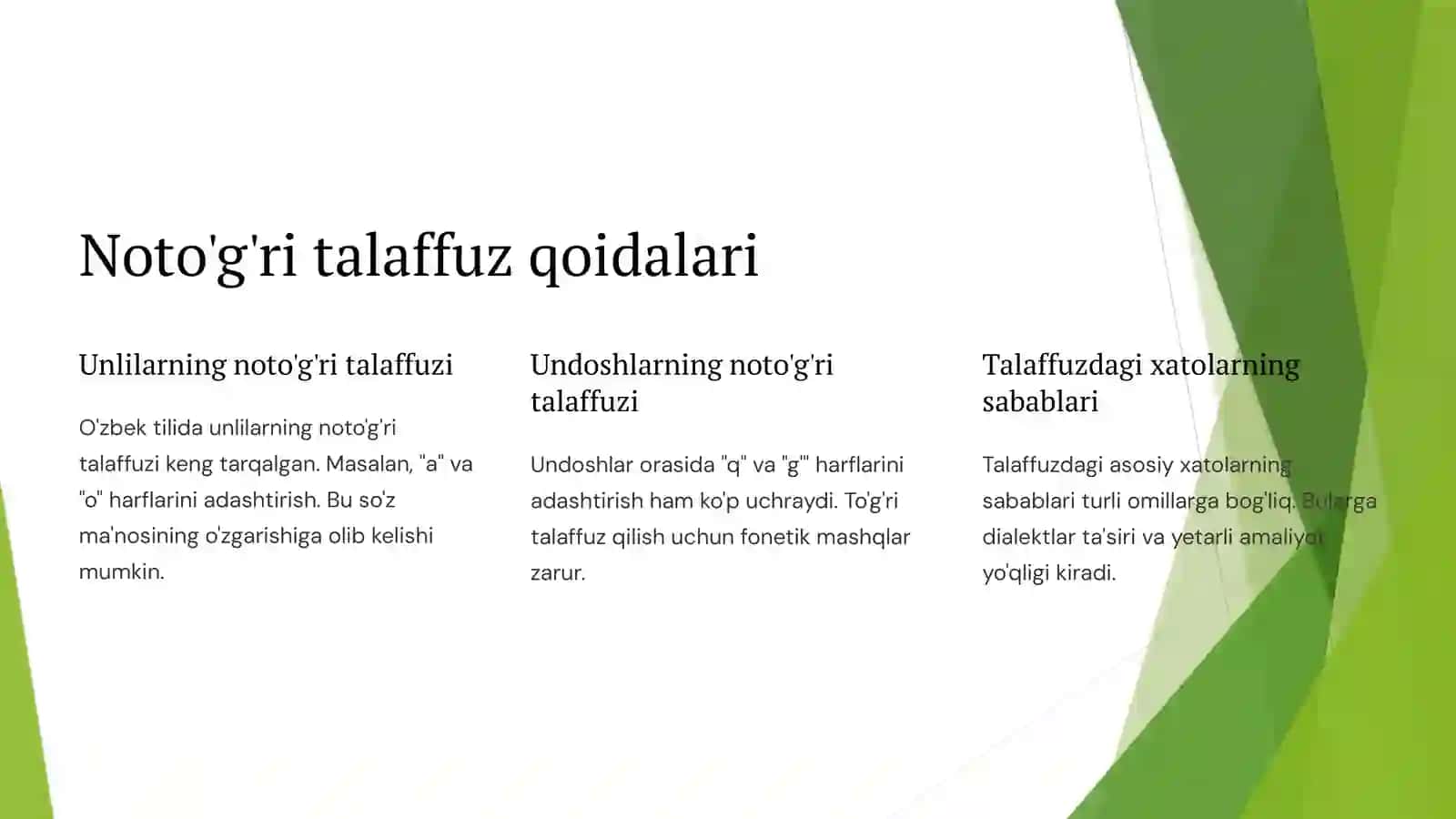 To'g'ri va noto'g'ri so'zlar jadvali 2