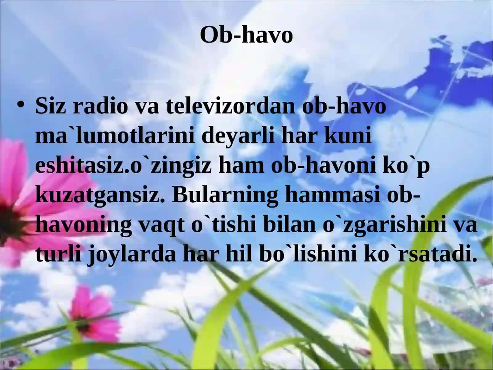 Ob-havo va iqlim 2