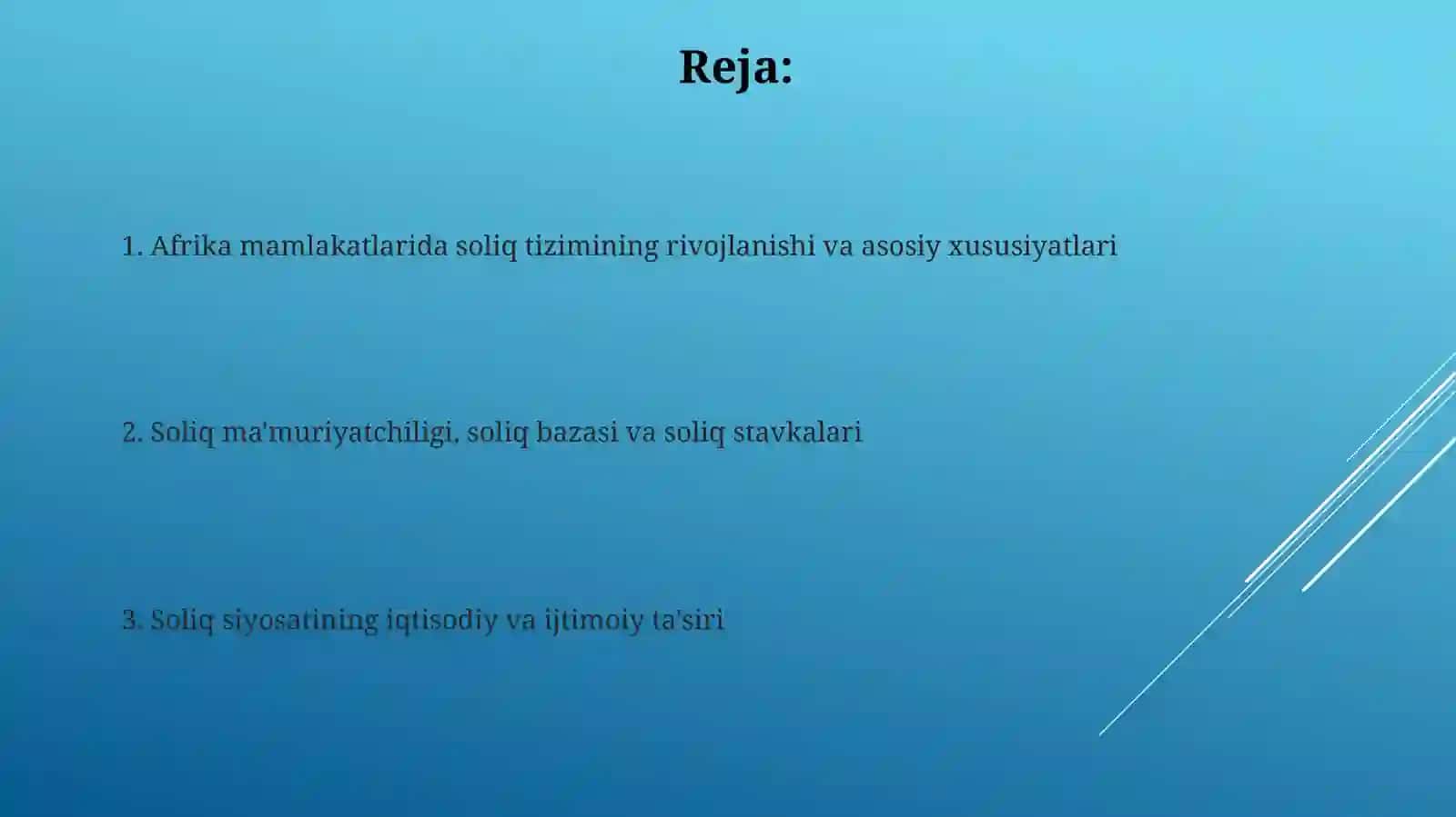 Afrika davlatlarida soliq tizimi 2