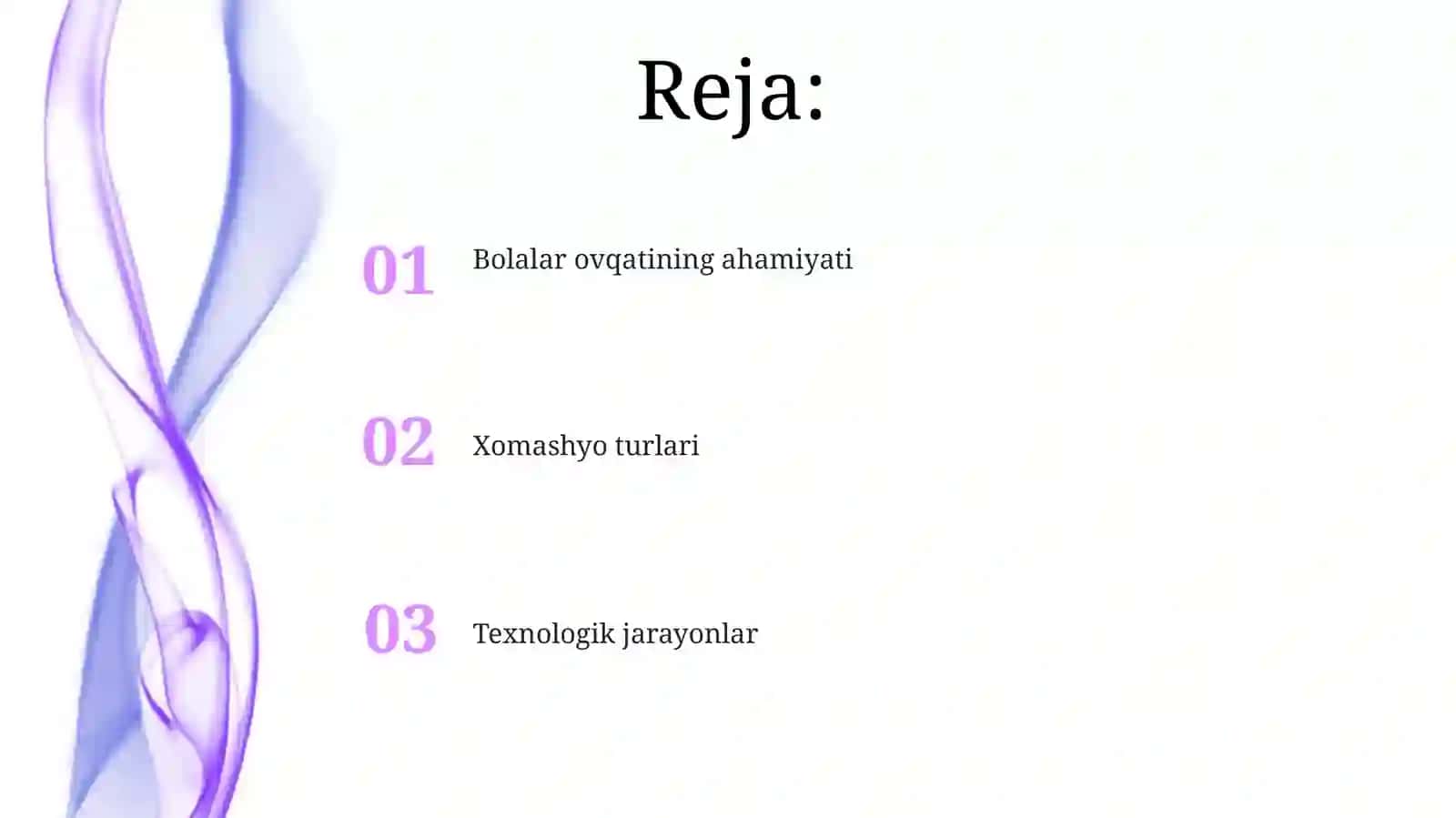 Bolalar oziq-ovqat mahsulotlarining xomashyosi va texnologiyasi xususiyatlari 2