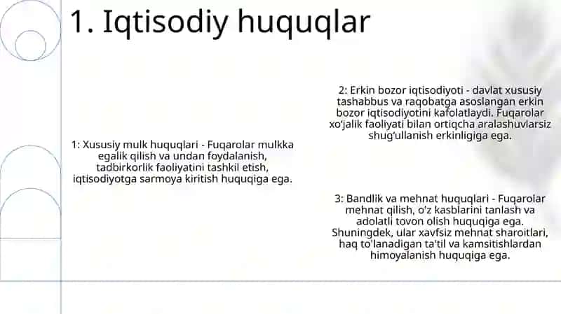 Ózbekiston Respublikasi Fuqarolarining Iqtisodiy,Ijtimoiy,Madaniy Va Ekologik Huquqlari 2