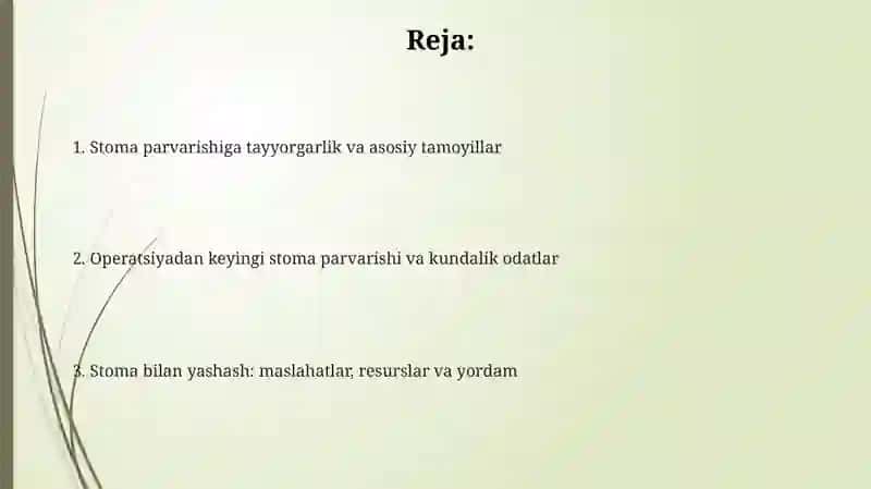 Xirurgikstomaniparvarishqilish 2