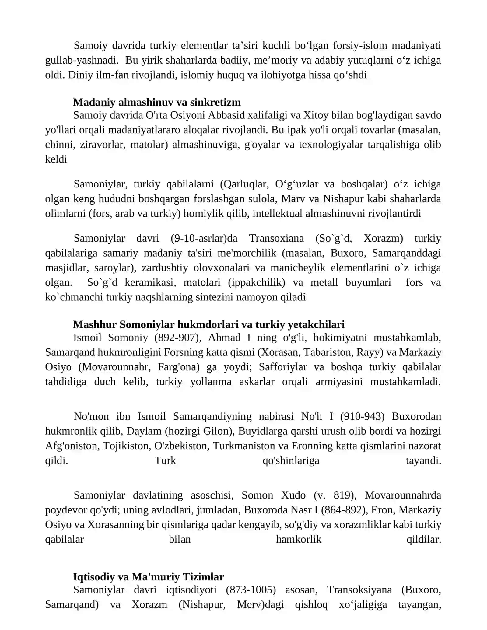 Samoniylar va turkiy qabilalar 2