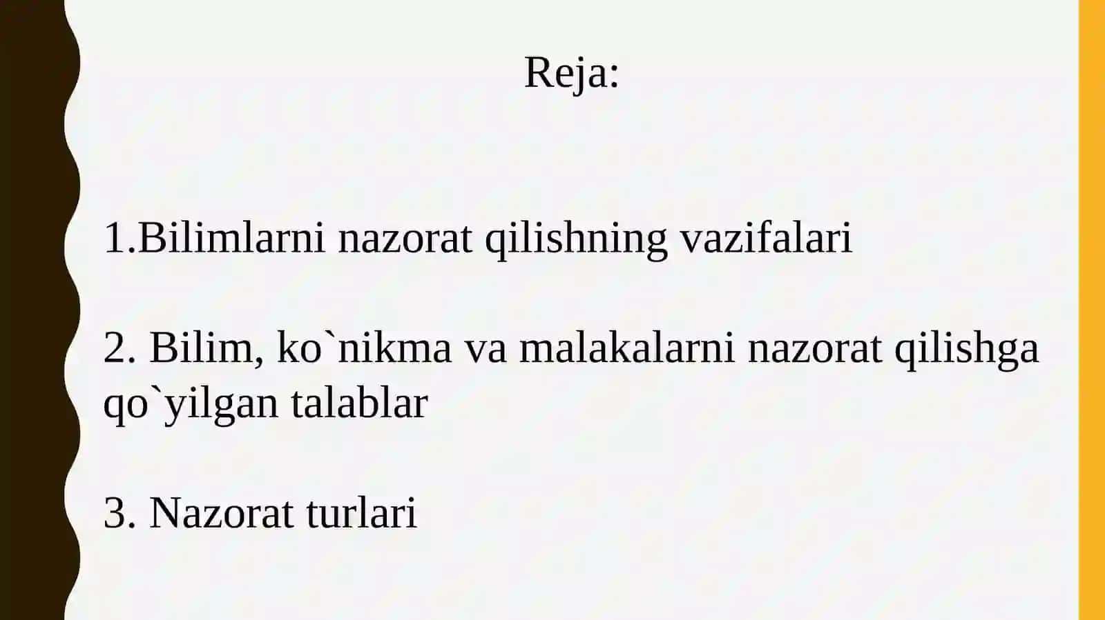 O’quvchilarning bilimini nazorat qilish turlari 2