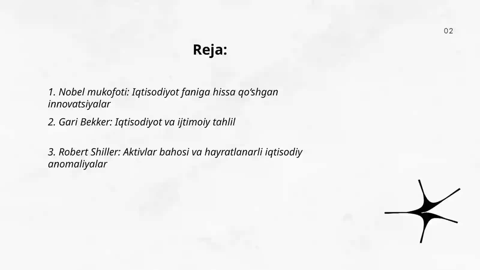 Iqtisodiyot bo'yicha nobel mukofoti lauriyatlarining g'oyalari haqida 2
