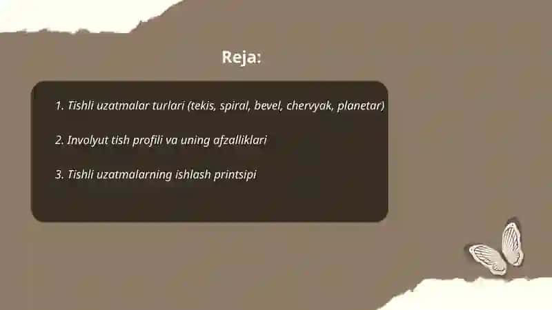Tishli uzatmalar 2