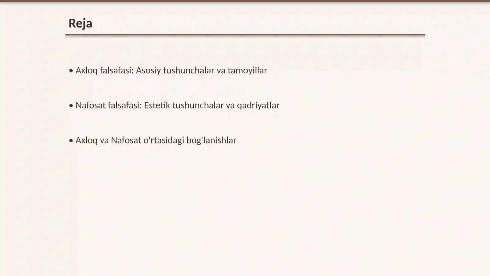 Axloq falsafasi (Etika):Nafosat falsafasi (Estetika) 2