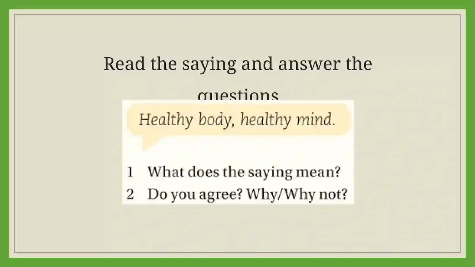 My health, my business 2