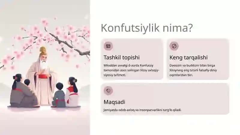 Konfutsiylik dinining asosiy gʻoyalari 2