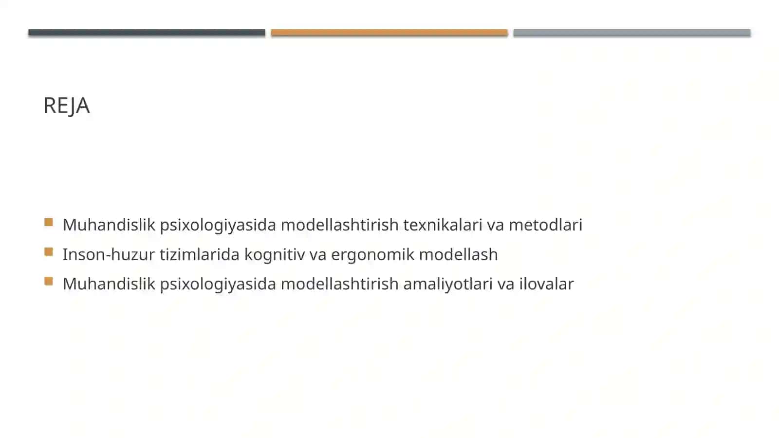 Muhandislik psixologiyasida modellashtirish metodlari 2