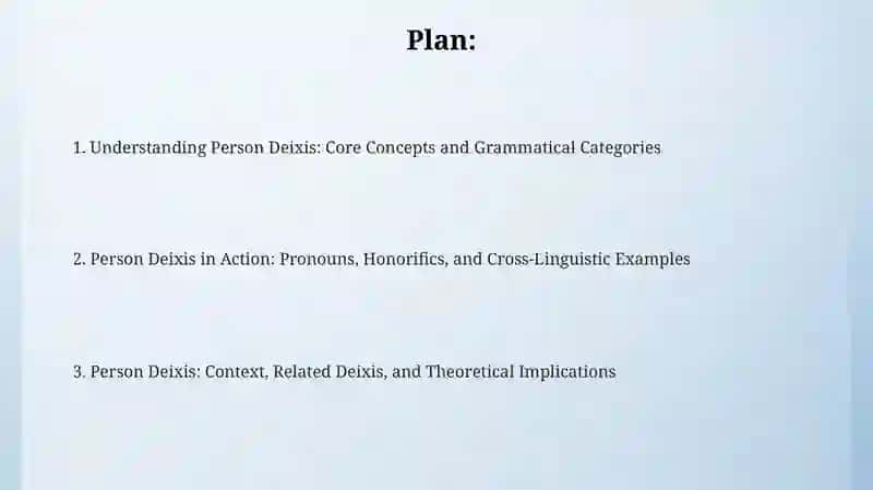 Deixis person 2