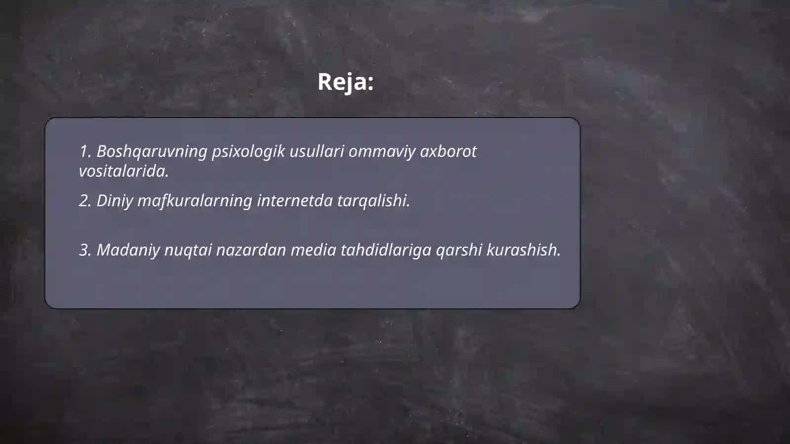Boshqaruvning psixologik usullari ommaviy axborot vositalarida 2