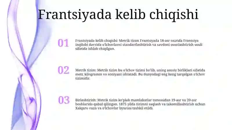 Metrik Tizim 2