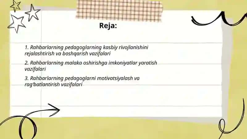 Pedagoglarning kasbiy faolligini oshirishda rahbarlarning vazifalari 2