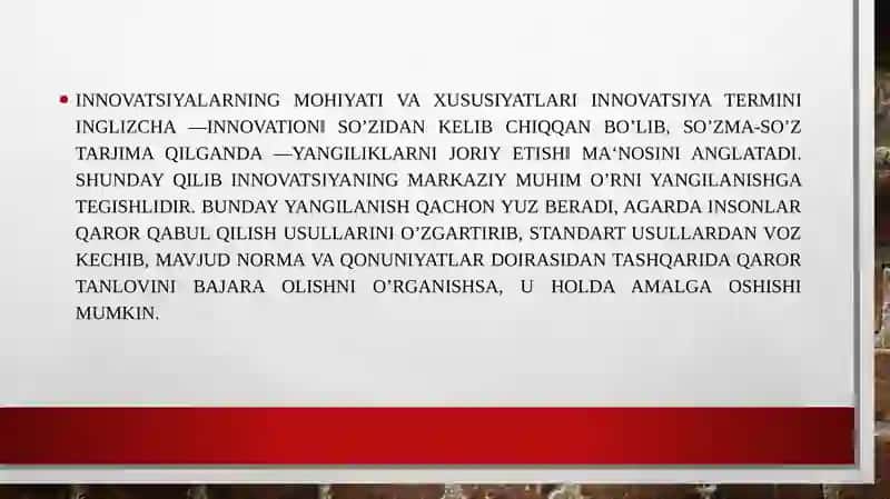 INNOVATSIYA NAZARIYASI: TEXNOLOGIYA VA SAMARADORLIK 2