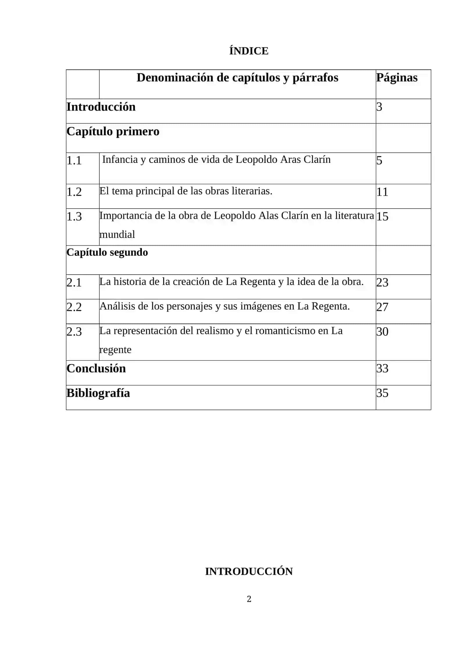 La obra de Leopoldo Alas Clarín “La Regenta” 2