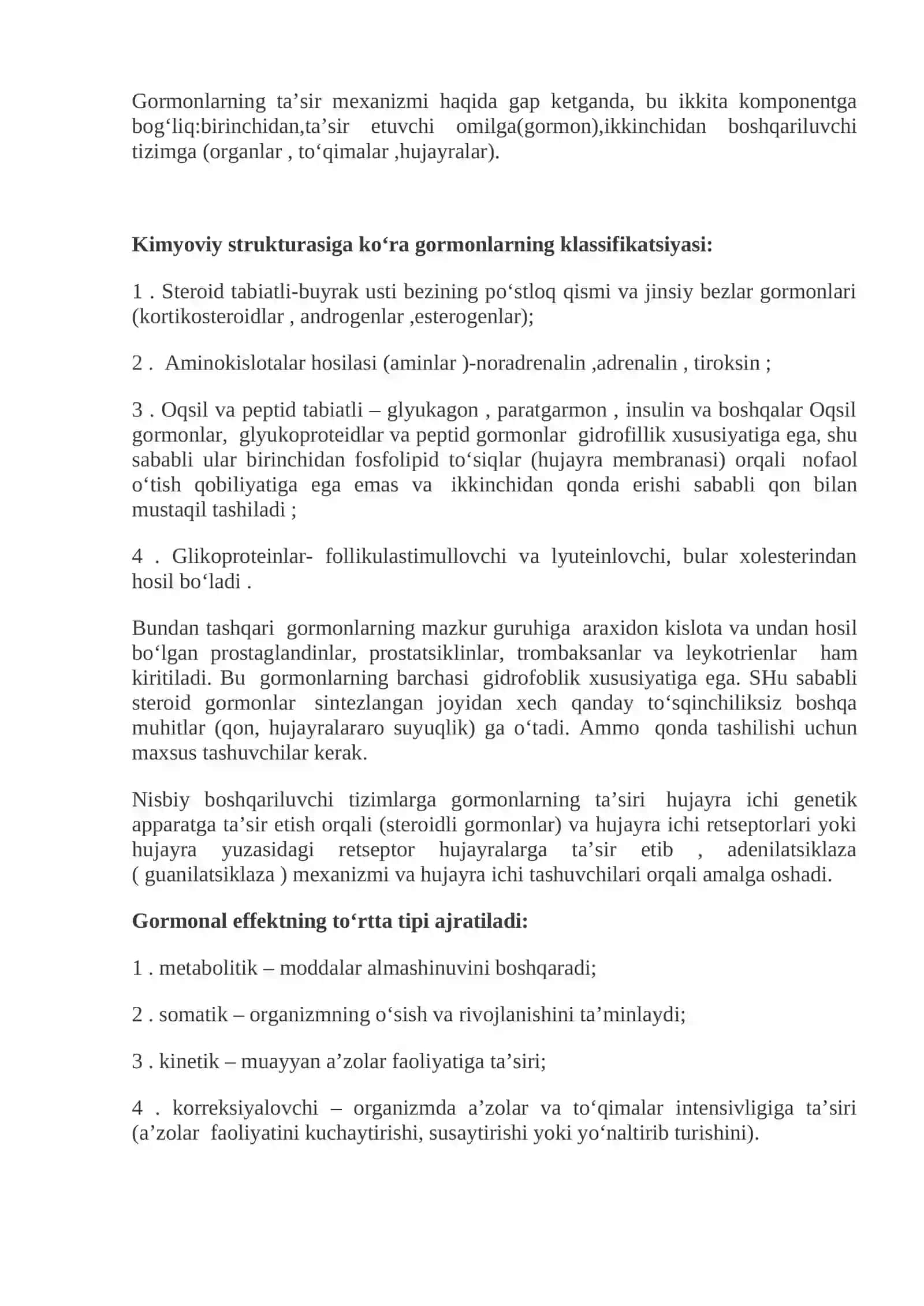 ORGANIZM FUNKTSIYALARINING BOSHQARILISHIDA GIPOTALAMO-GIPOFIZAR TIZIM VA BUYRAK USTI BEZLARINING ROLI 2