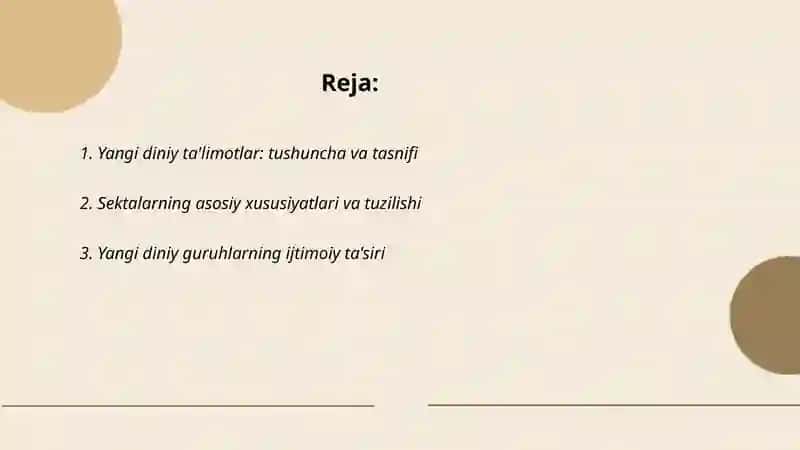 Yangi diniy ta'limotlar va sektalar 2
