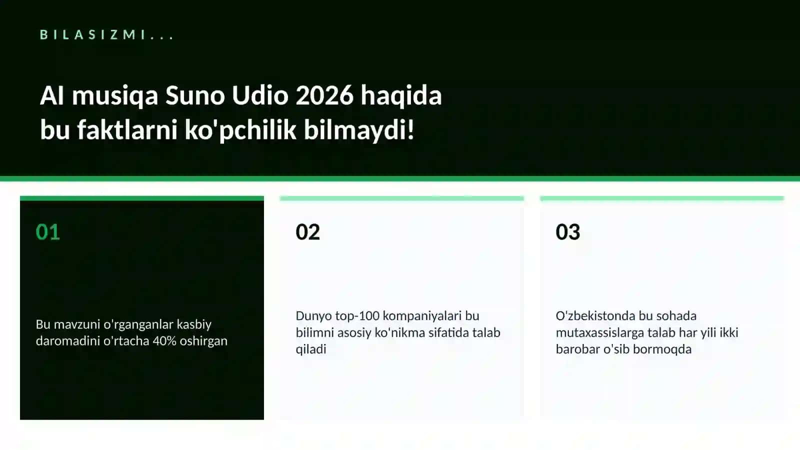AI musiqa Suno Udio 2026 2