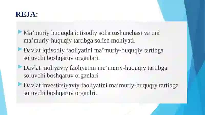 Iqtisodiy sohani ma’muriy-huquqiytartibga solish 2
