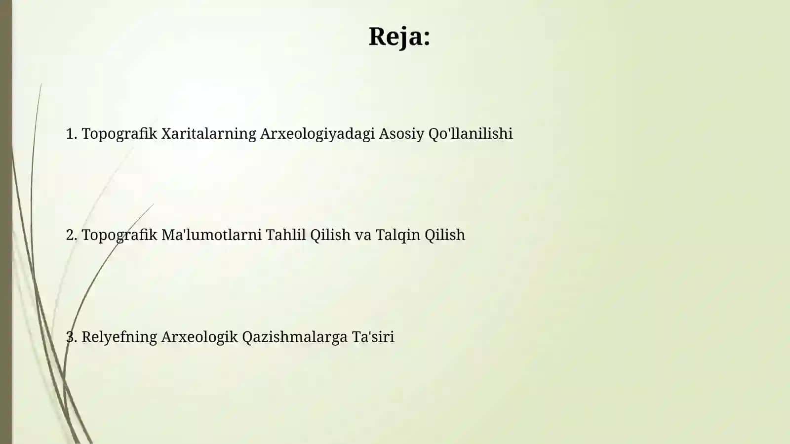 Topografik Xaritalarning Arxeologiyadagi Asosiy Qo'llanilishi 2