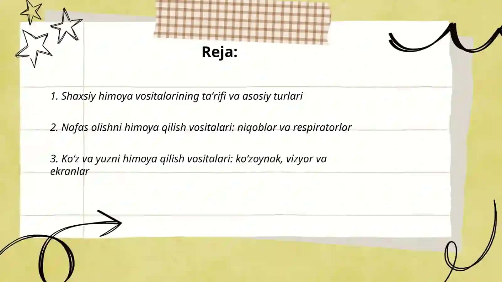 Shaxsiy himoya vositalari va tibbiy vositalar 2