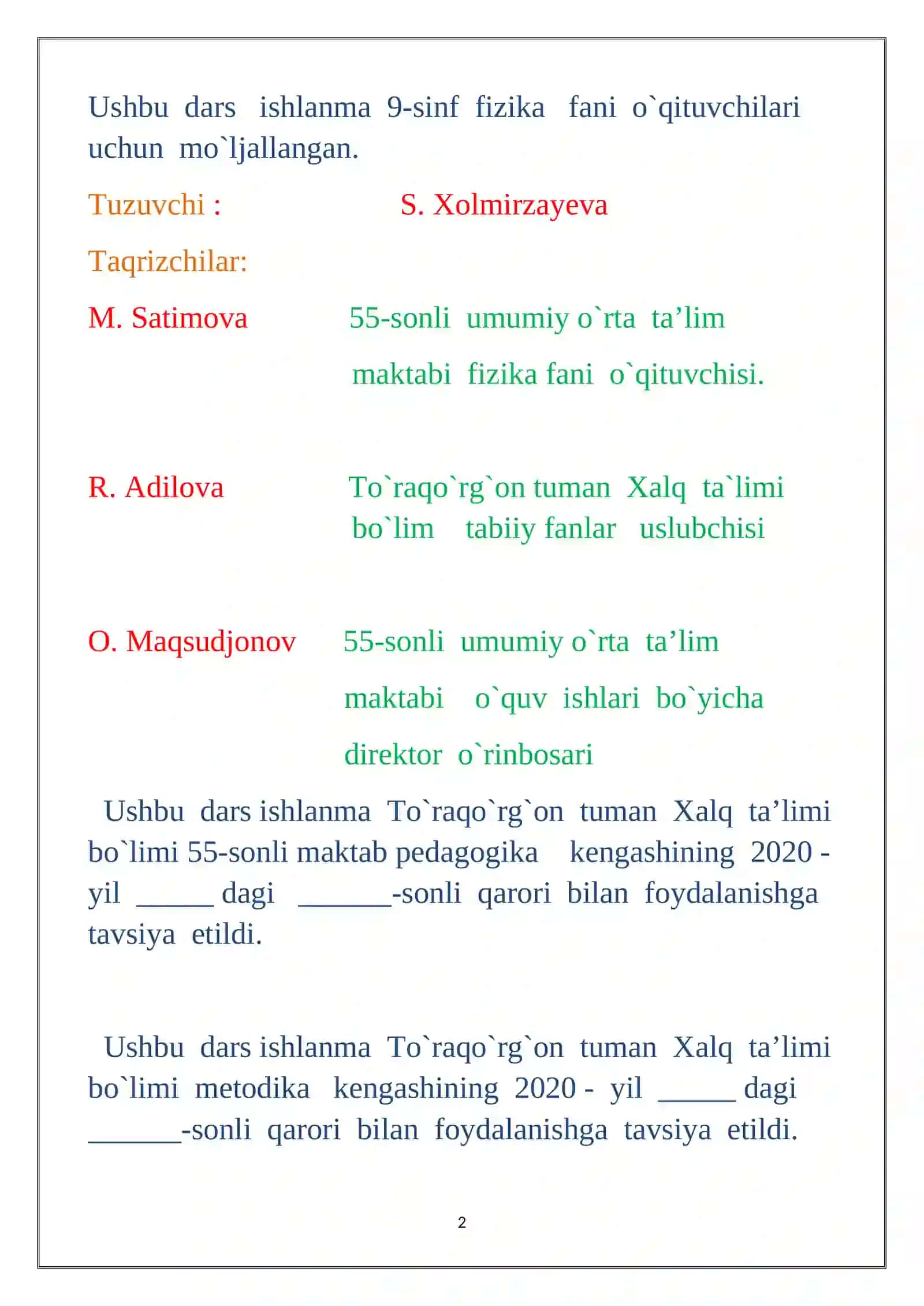 Ichki yonuv dvigateli 2