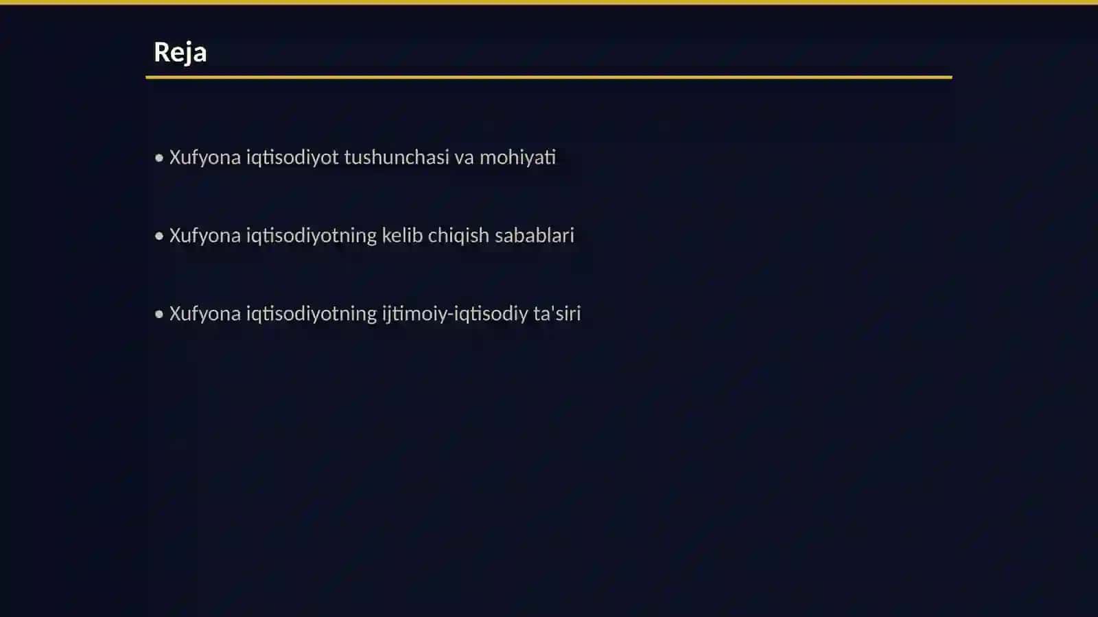 Xufyona Iqtisodiyot 2