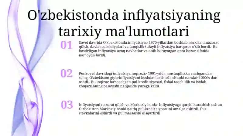 Inflatsiya Va OʻZbekistonda Inflyatsiyaga Qarshi Siyosati 2