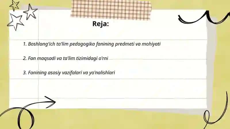 Boshlanģich ta'lim pedagogika faning predmeti,maqsadi,vazifasi ilmiy tadqiqot metodlari 2