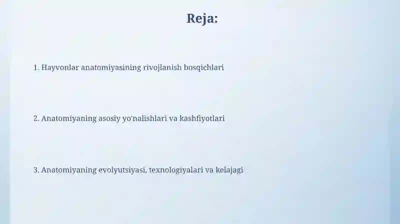 Hayvonlar anatomiyasi tarixi 2