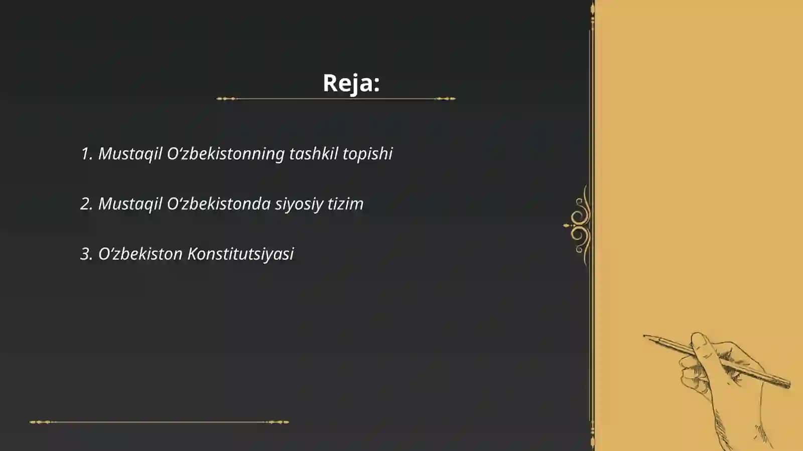 Mustaqil O‘zbekistonda milliy davlat boshqaruv tizimi 2