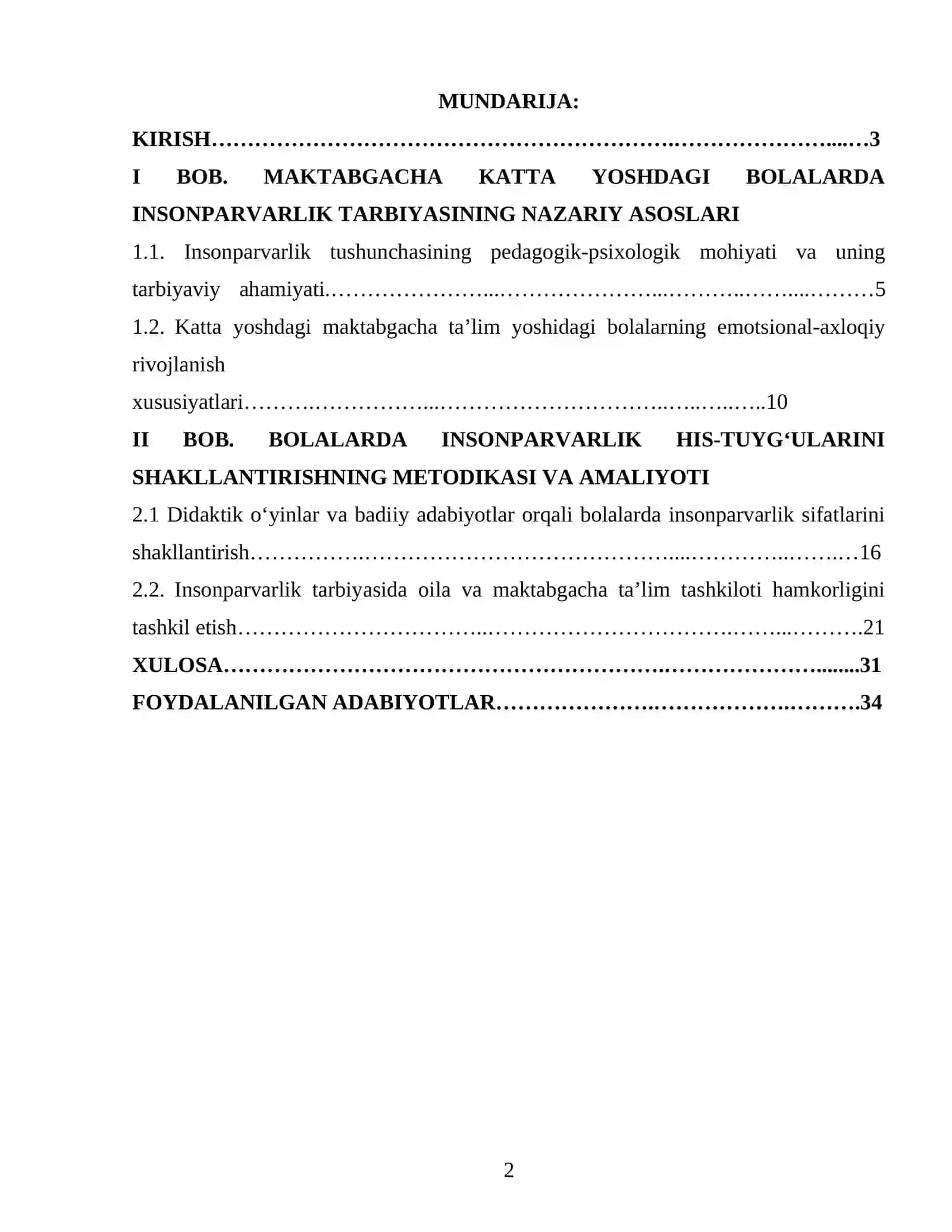 MAKTABGACHA KATTA YOSHDAGI BOLALARDA INSONPARVARLIK HIS-TUYGʻULARINI SHAKLLANTIRISH 2