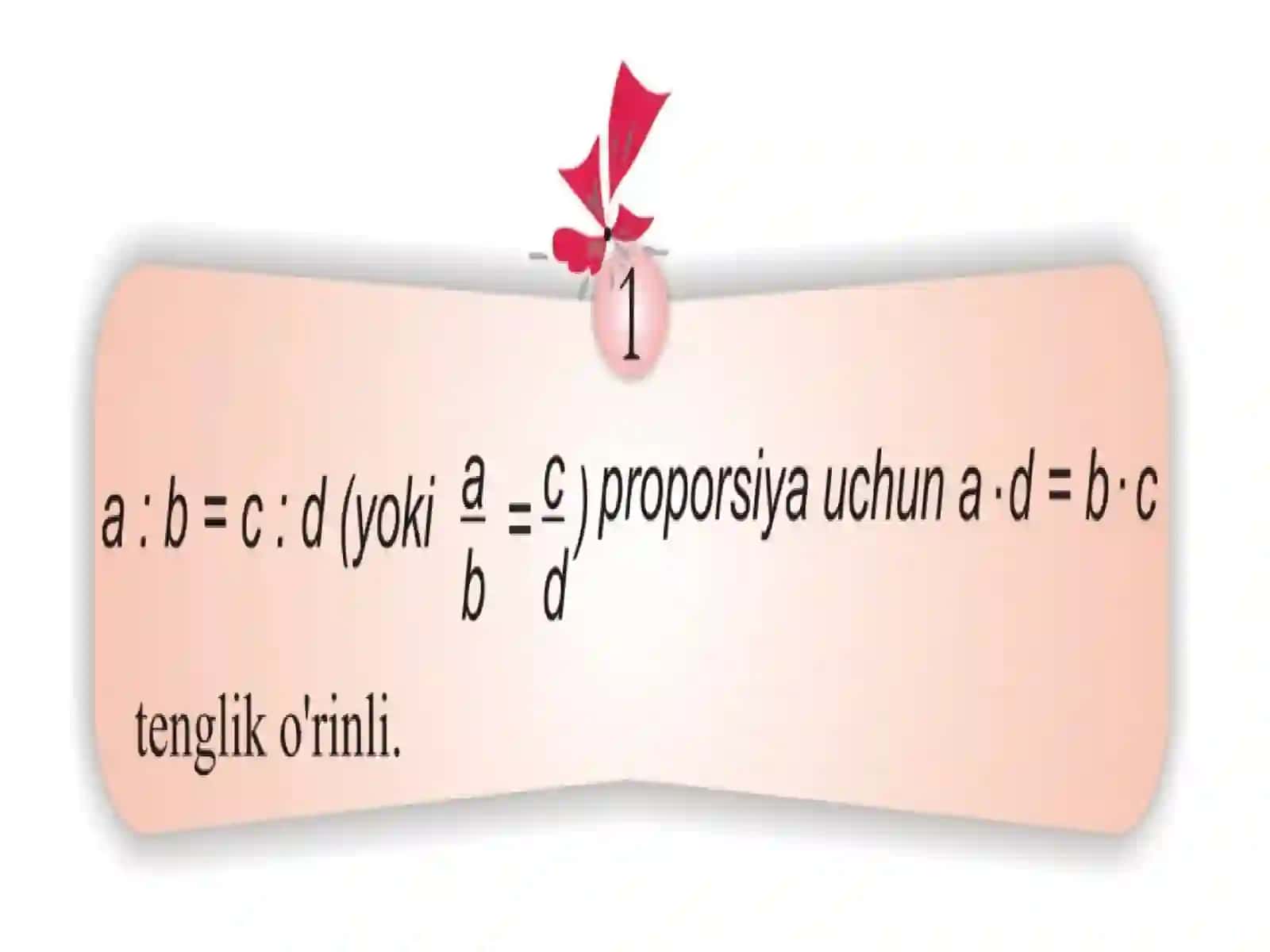 Proporsiyaning asosiy xossasi 2