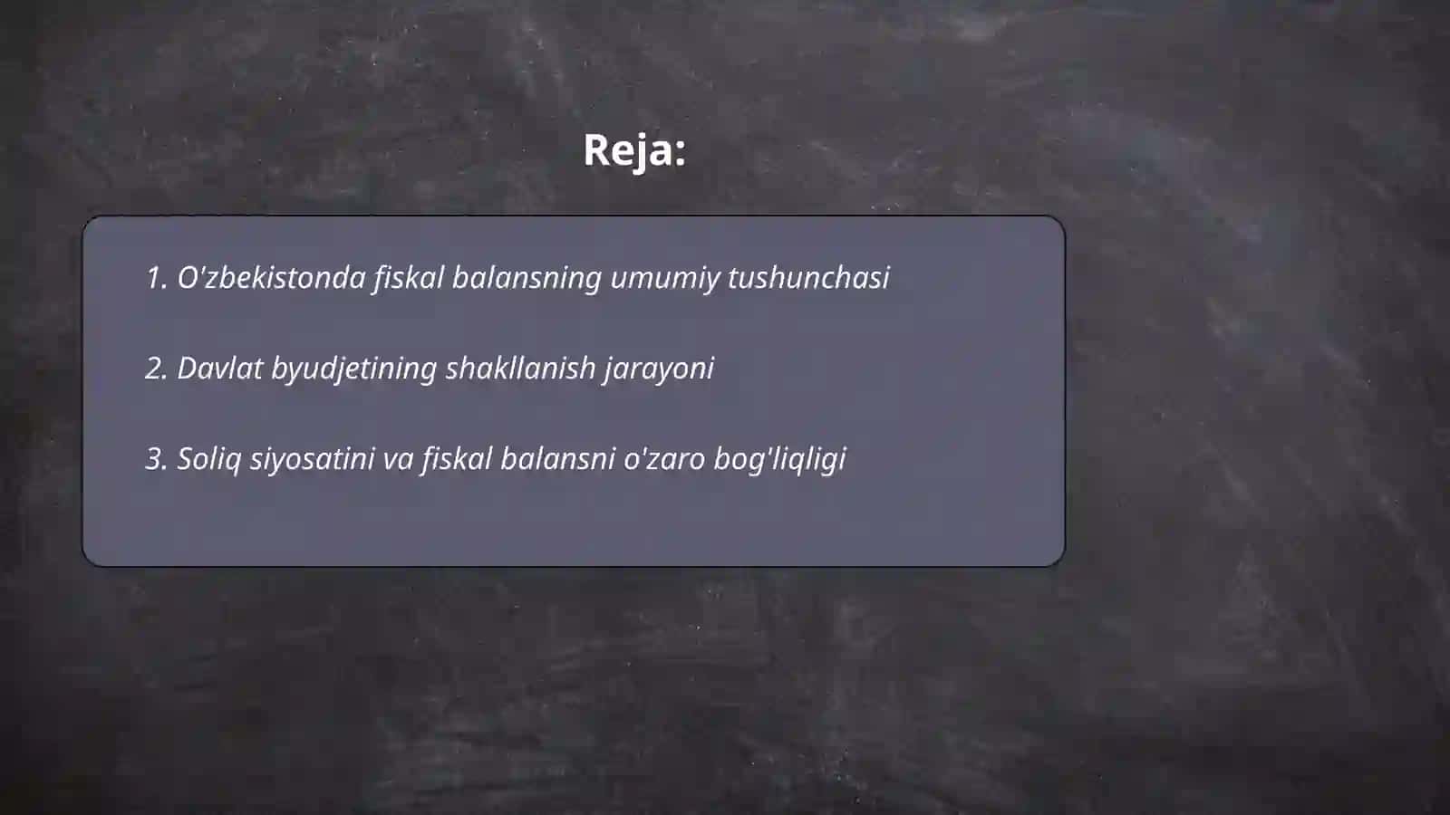 O’zbekiston Respublikasida fiskal balans dinamikasi tahlili 2