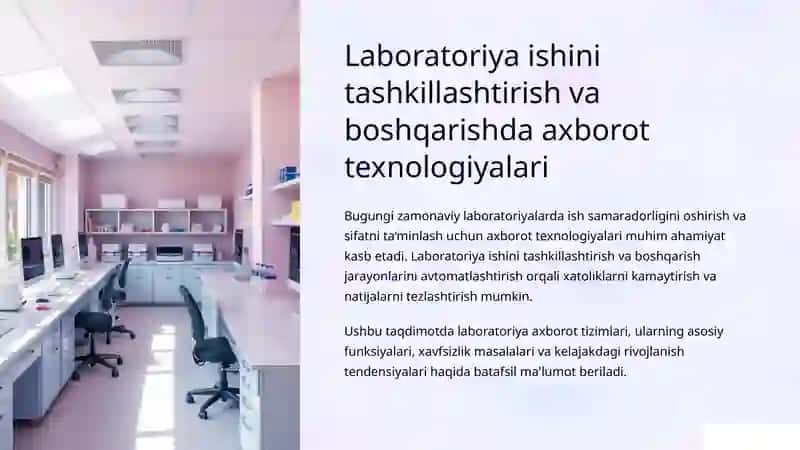 Laboratoriya axborot tizimlari 2