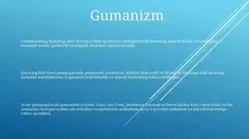 Ğarb Uyģonish Davri Pedagogikasi Namoyondalarining Didaktik Qarashlari 2