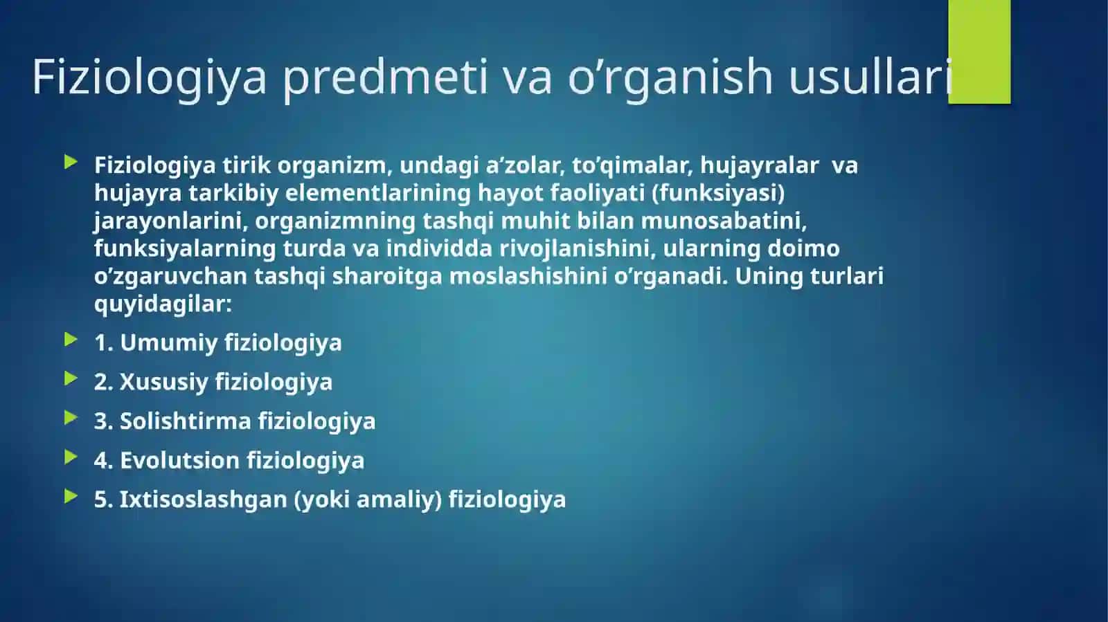 Fiziologiya Kirish 2