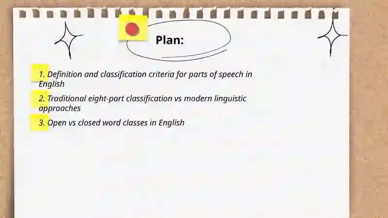 Typology of parts of speech 2
